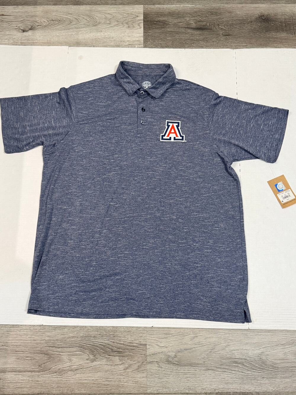 Arizona Wildcats Polo Shirt Mens XL NWT NCAA U of A Navy Blue Rivalry Threads